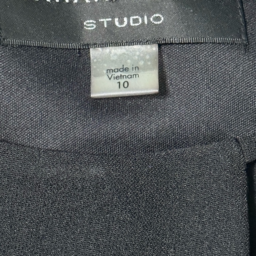 Studio Black Sleeveless Sheath Dress with Cutout Neckline - Picture 3 of 4